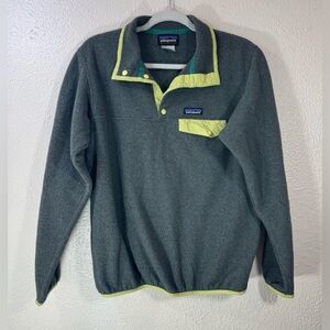 Patagonia Women's Lightweight Synchilla® Snap-T® Fleece Pullover Sz Medium Gray